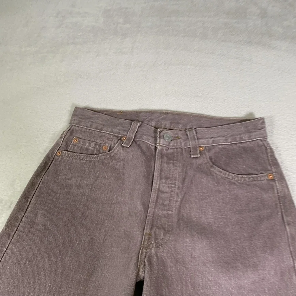 Vintage Levis 501 Jeans Mens 29x30 Brown Mauve Straight Made In‎ USA 90s NEW